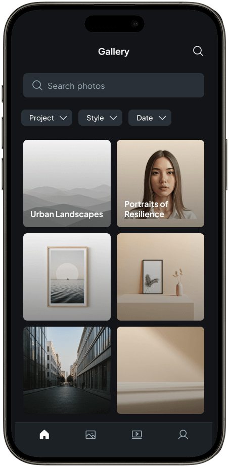 LensVista App on Mobile Screen