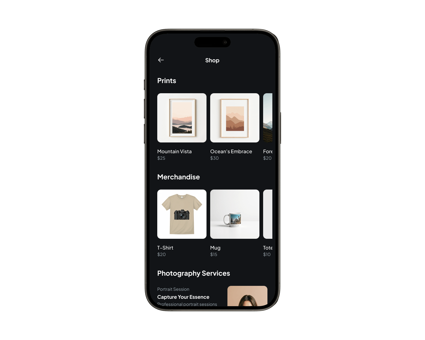 Order tracking screen with live status